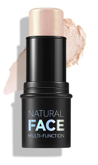 Natural Blush Stick for Cheeks & Lips - Creamy, Buildable, Vegan Makeup ，Long-Lasting, Easy Blend, Travel-Friendly (01)