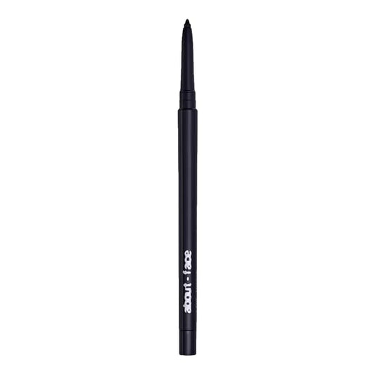 about-face Line Artist Longwear Gel Eyeliner Into The Void – High-Definition, Smudge-Proof, Waterproof, Matte Finish – Built-In Sharpener – Vegan, Cruelty-Free, Clean Beauty – 0.012 oz (Matte Black)