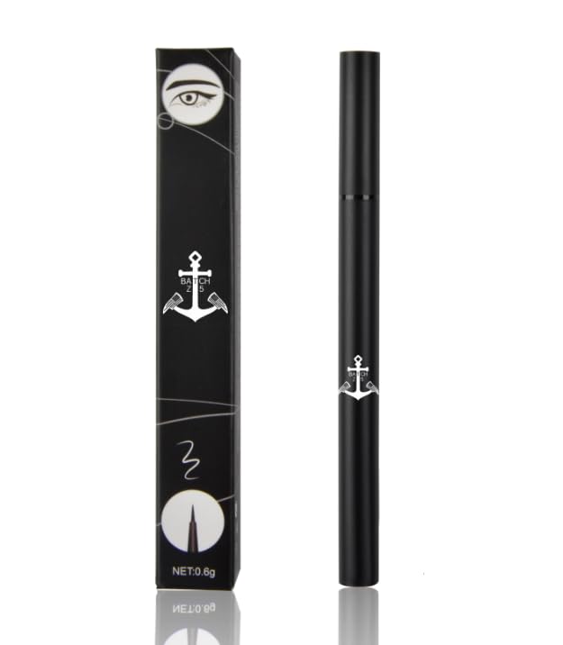 Liquid Waterproof Eyeliner – Long-Lasting, Smudge-Proof, Matte Black, Precision Tip, Quick Dry for All-Day Wear, Hypoallergenic, Vegan – Perfect for Cat Eye & Winged Eyeliner
