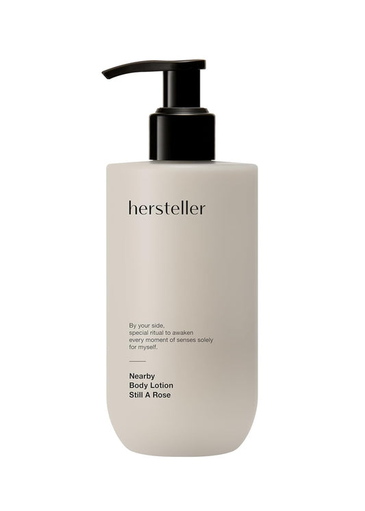 Nearby Still a Rose Vegan Body Lotion 10.1 Fl Oz - Zero-Irritation Eco-Ceramide Formula with 100% Recyclable Packaging, Non-Sticky Moisturizing