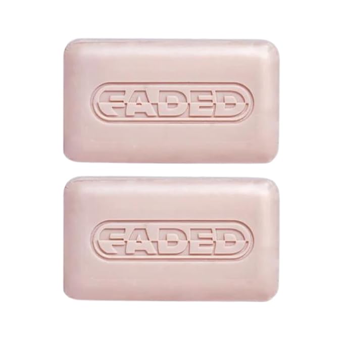 Faded Cleansing Bar for Face and Body | Kojic Acid, Vitamin C & Lactic Acid | Moisturizes | Vegan, Fragrance-Free, Safe for Sensitive Skin (2 Pack)