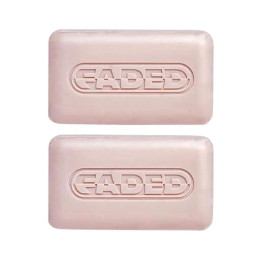 Faded Cleansing Bar for Face and Body | Kojic Acid, Vitamin C & Lactic Acid | Moisturizes | Vegan, Fragrance-Free, Safe for Sensitive Skin (2 Pack)