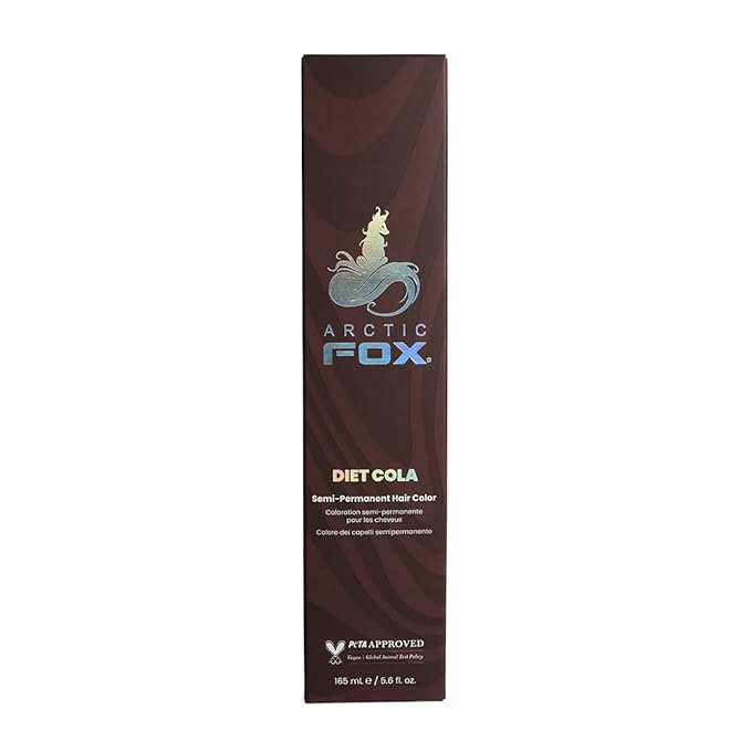 Arctic Fox Semi-Permanent Hair Dye, Vegan & Cruelty-Free, Diet Cola, Ammonia-Free, Conditioning Formula, For All Hair Types, DIY Color, 5.6 fl oz