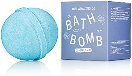 Old Whaling Co Assorted Bath Bombs – Set of 4 – Handmade Bath Soak with Epsom Salts – Cleansing, Soothing and Moisturizing Fizz – Beachy Bath and Body Products, 8 oz