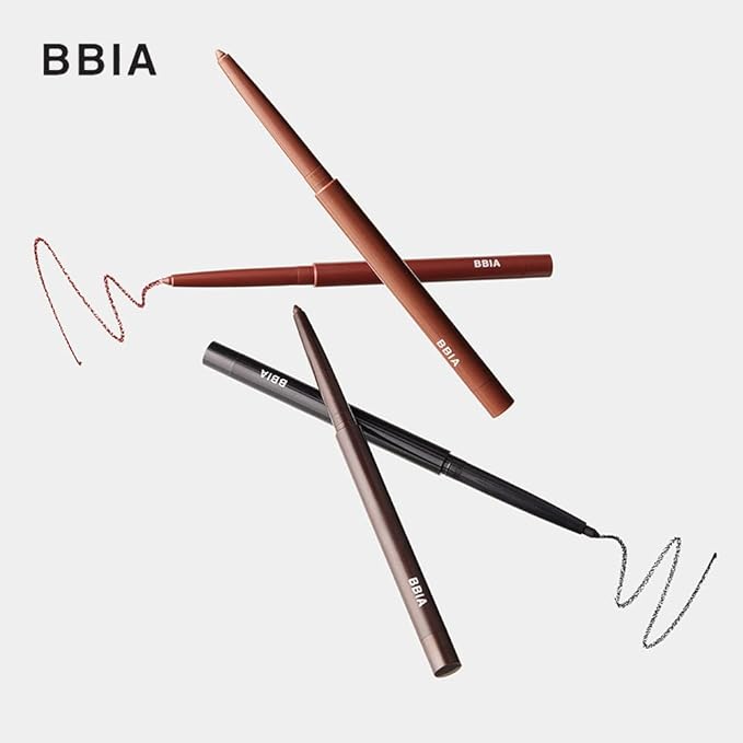 BBIA Last Auto Gel Eyeliner 17 Color – Multi-Use Longwear & Waterproof Mechanical Eye Liner Easy Drawing with Smooth Texture Smudge-Resistant Shadow & Glitter Vegan Korea Eye Makeup (04 MELLOW BROWN)