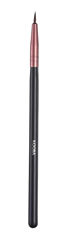 OWLFAVO Makeup Fine Point Eyeliner Kabuki Brush - Portable Eye Powder Foundation Brush, Beauty Cosmetic Tool for Professional and Travel