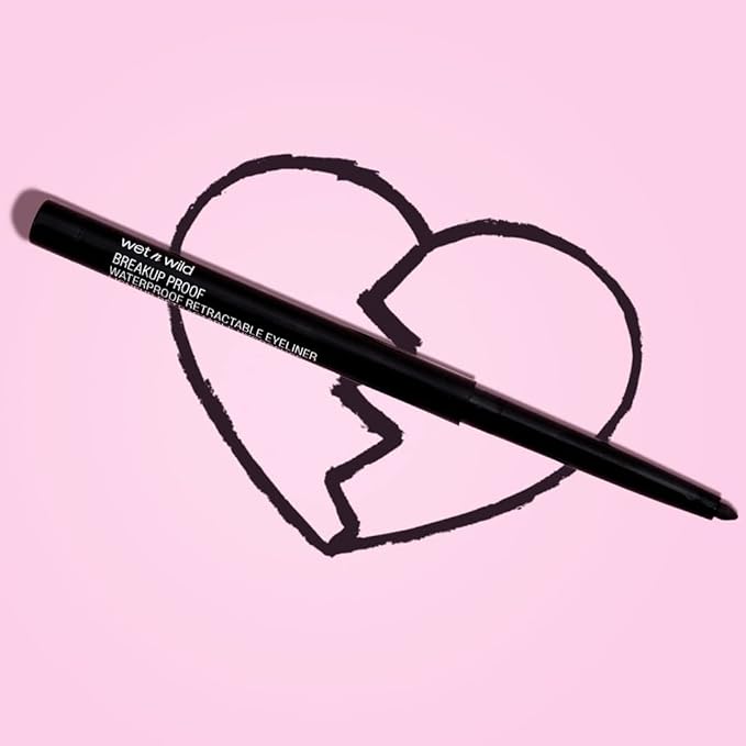 wet n wild Mega Last Breakup Proof Waterproof Retractable Gel Eyeliner - Ultra Pigmented 16-Hour Long Wear, Smudge Proof Satin Finish Formula, Cruelty-Free & Vegan - Dark Brown
