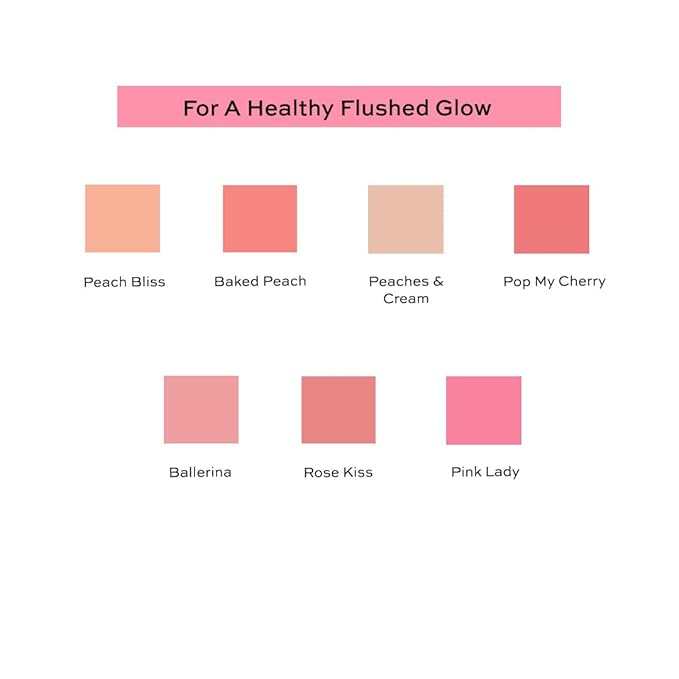 Revolution, Blusher Reloaded, Pressed Powder Face Blusher, Highly Pigmented & Long Lasting Formula, Peach Bliss, 0.26 oz