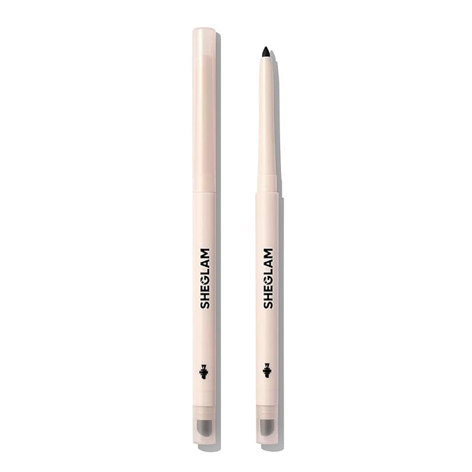 SHEGLAM Gel Glide Eyeliner Pencil Creamy Waterproof Smudgeproof Longwearing Eyeliner-Black