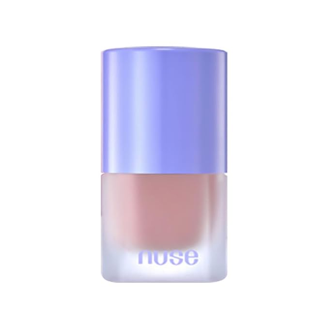 nuse Liquid Care Cheek - Liquid Blush for Cheeks | Soft Color, Glowy Finish, Buildable & Watercolor Effect Blush for Natural Look | Vegan Makeup (07 Plum Pot, 0.54 Fl Oz)