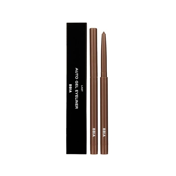 BBIA Last Auto Gel Eyeliner 17 Color – Multi-Use Longwear & Waterproof Mechanical Eye Liner Easy Drawing with Smooth Texture Smudge-Resistant Shadow & Glitter Vegan Korea Eye Makeup (04 MELLOW BROWN)