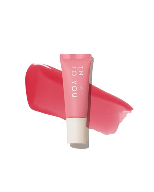 INTO YOU Liquid Blush for Cheeks, Water Sense Evolves into Soft Fog Powder Blush Matte and Natural finish, Light and Comfortable Creamy to Hold Makeup, Fiery Red(A04)