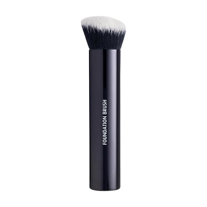 Lune+Aster Foundation Brush | High-Performance Foundation Brush To Apply Liquid, Stick Or Powder Foundations. Made with Alumium Handle, Vegan Bristles.