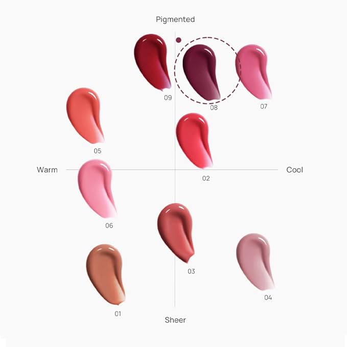 House of Hur Moist Ampoule Blusher with 50% Moisture Essence | Hydrating & Long-Lasting Blush | 0.33 fl. oz. (9 Shades) - Berry Purple