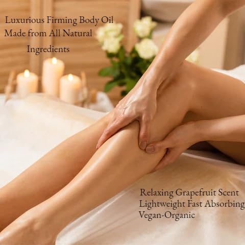 100% Vegan Body Oil for Women- Undaria Algae Extract Moisturizing Glow for Dry Skin, Radiant Tone & Soft Smooth Skin – Organic, Vegan Lightweight Fast Absorbing Body Oil-6.76 oz