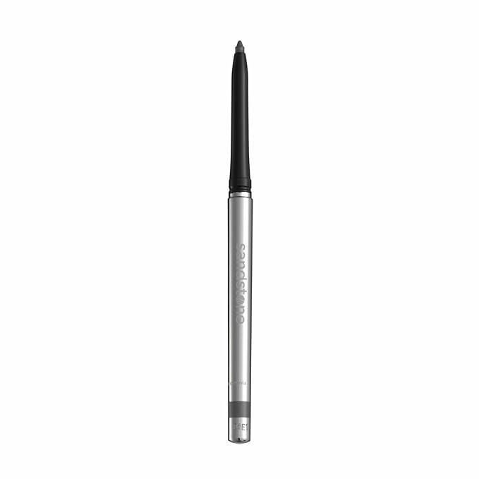 Sandstone Scandinavia Hypoallergenic Waterproof Metallic Eyeliner Pencil – Silver – Fragrance-Free, Vegan – Smudge-Proof Eye Liner for Sensitive Eyes