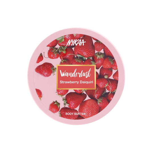 Wanderlust Body Butter - Enriched with Shea, Cocoa Butter, and Almond Oil - Vegan, Cruelty-Free - Strawberry Daiquiri - Vegan - 6.7 Oz