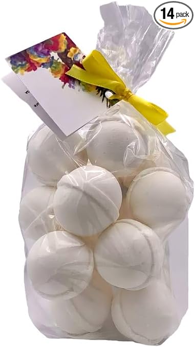 Bath Bombs 14 Set 1 oz/ea, USA Handmade Bath Fizzies | Essential Oils Aromatheraphy | Moisturizing Shea & Coco Butter | Natural and Organic, Vegan & Cruelty-Free | Skin Friendly - Hawaiian Sandalwood