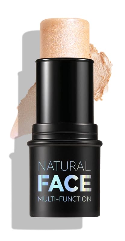 Natural Blush Stick for Cheeks & Lips - Creamy, Buildable, Vegan Makeup ，Long-Lasting, Easy Blend, Travel-Friendly (08)