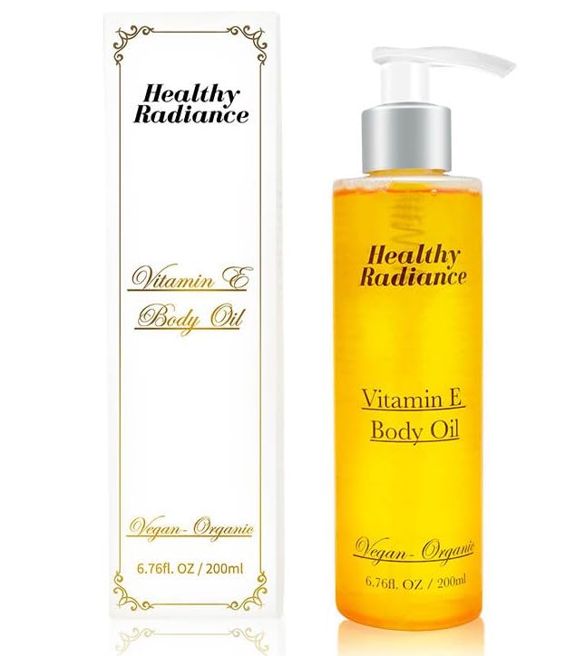 100% Vegan Body Oil for Women- Undaria Algae Extract Moisturizing Glow for Dry Skin, Radiant Tone & Soft Smooth Skin – Organic, Vegan Lightweight Fast Absorbing Body Oil-6.76 oz
