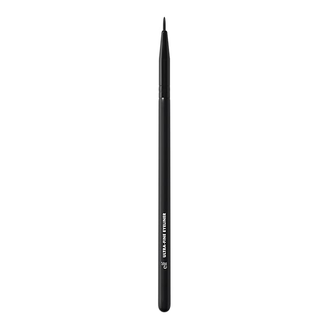 e.l.f. Ultra-Fine Eyeliner Brush, Pointed Tip For Creating Clean, Crisp Eye Makeup Looks, Use With Liquid, Cream & Kohl Formulas, Vegan & Cruelty-Free