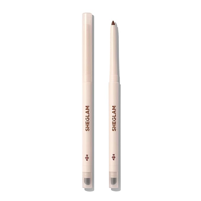 SHEGLAM Gel Glide Eyeliner Pencil Creamy Waterproof Smudgeproof Longwearing Eyeliner-Brown