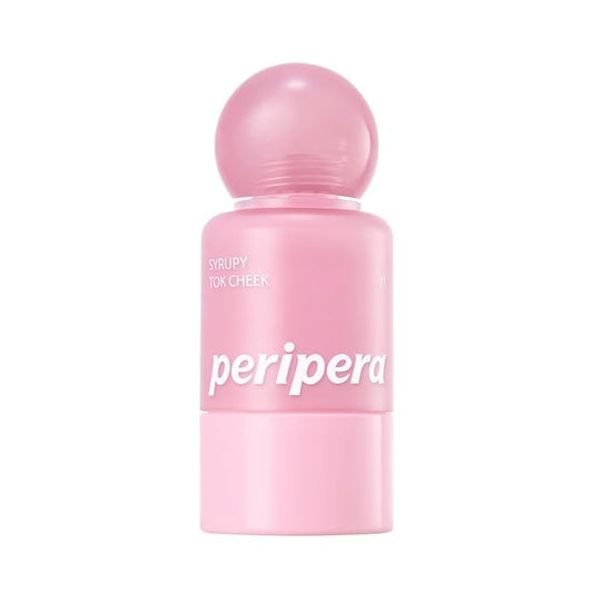 PERIPERA SYRUPY TOK CHEEK 15 Colors, Liquid Blush, Dewy Finish and Hydrates All day, Soft Velvet Texture Face Cheek Tint (11 FOGGY BERRY)