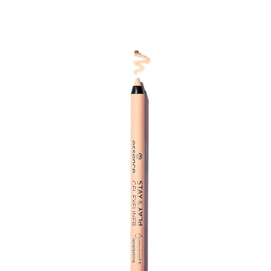 essence | Stay & Play Gel Eyeliner | Super Soft Gel-like Texture | Waterproof & Longlasting | Vegan & Cruelty Free (03 Silky Nude)