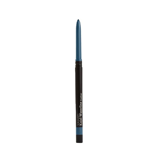 VASANTI Kajal Waterline Eyeliner Pencil (Ice Blue) - Long lasting, Blendable, Safe for Sensitive Eyes, Waterline Eye Liner - Water resisitant & Smudge proof - Opthalmologist Approved and Tested