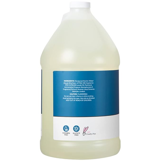 Ginger Lily Farms Club & Fitness Unisex Hair Spray, 100% Vegan and Cruelty-Free, 1 Gallon