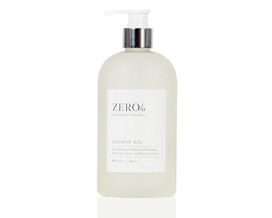 Gilchrist & Soames Zero% Shower Gel – Naturally Kind Sulfate, Paraben & Cruelty-Free Liquid Body Wash for Men & Women, Fresh Botanical Scent Infused with Glycerin & Aloe for Hydrated Skin, 15.5 oz