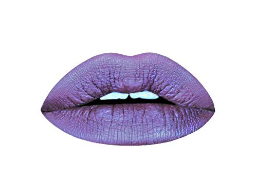 Aromi Violet Plum Metallic Liquid Lipstick | Dark Purple Lip Color with a Shimmery Finish, Vegan, Cruelty-free, Long-Lasting and Smudge Proof Lipstick (Silver Plum) | Long-lasting, Shimmery, Plum Lip Color, Metallic Finish, Waterproof, Long wear lipstick