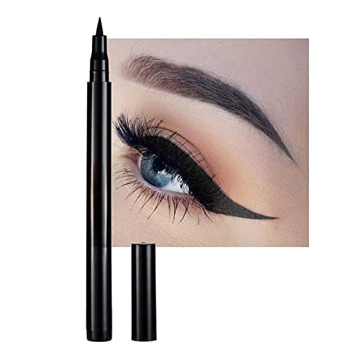 Liquid Vegan Eyeliner, Colorful Neon Eyeliner Pencil, long-lasting, waterproof, smudge proof, sharp tip, quick dry, easy cleansing Makeup Gift for Women (Black#12)