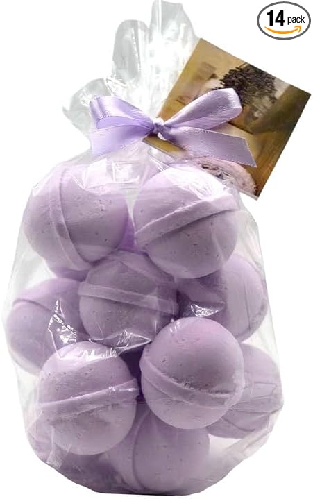 Bath Bombs 14 Set 1 oz/ea, USA Handmade, Bath Fizzies | Essential Oils Aromatheraphy | Moisturizing Shea & Coco Butter | Natural and Organic, Vegan & Cruelty-Free | Kids-Safe - Plumeria
