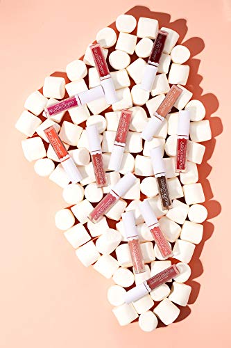 Lip Cream By Wet n Wild Cloud Pout w/Marshmallow, Light Brown Fluffernutter | Argan Oil | Vitamin E | Marshmallow Flavored (Pack of 2)