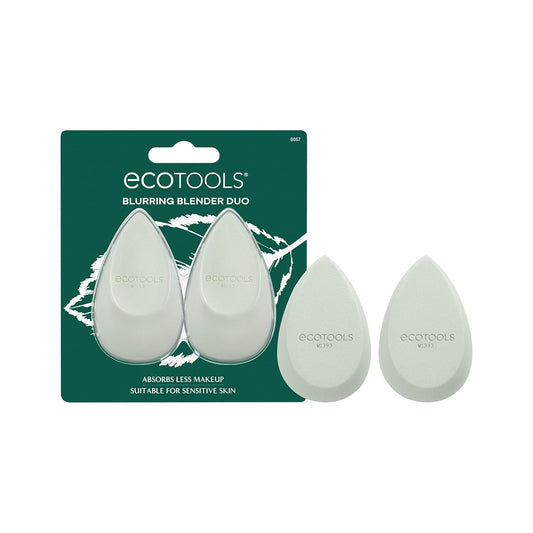 Blurring Blender Makeup Sponge Duo, Makeup Blender Sponge for Blurred Skin, for Liquid & Cream Foundation, Cloud Coverage Memory Foam, Eco Friendly & Latex Free, Cruelty-Free & Vegan, 2 Count