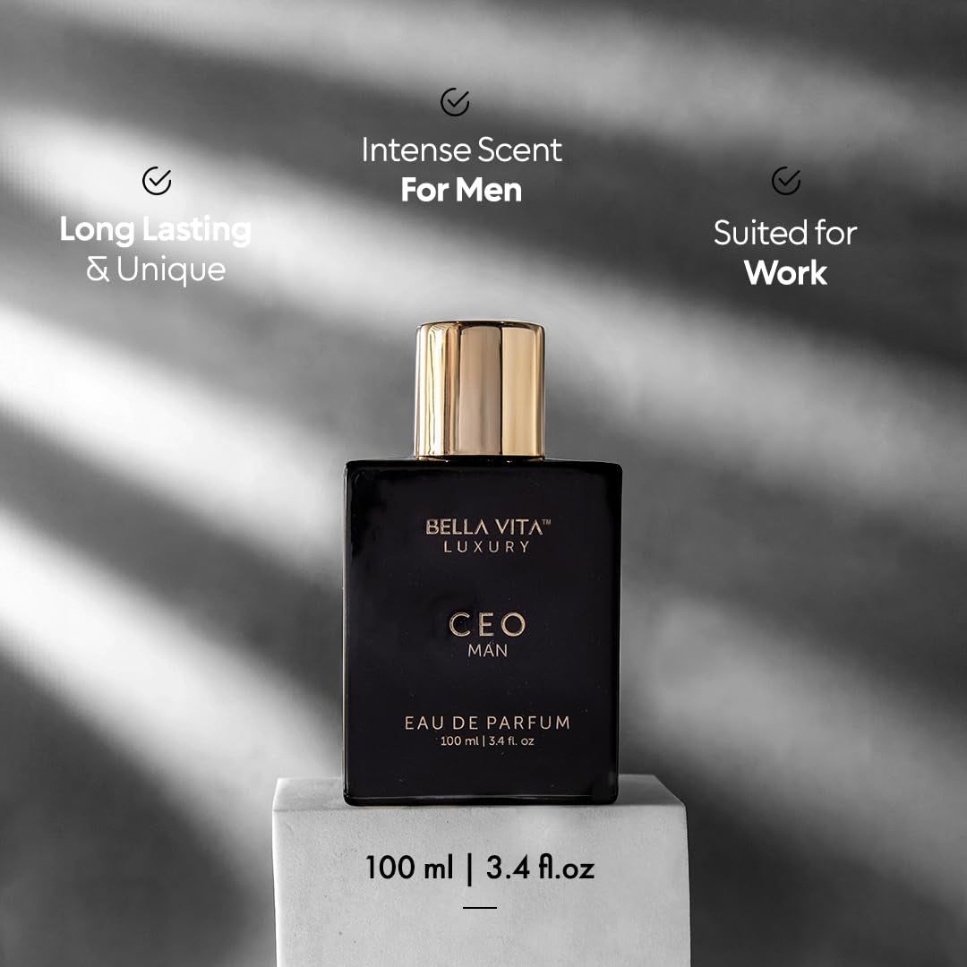 Luxury CEO Man Perfume for Men (3.38 Fl.Oz) | Long-Lasting Men'S Perfume with Lemon, Lavender, Tonka & Agarwood Fragrance for Man | CEO Parfum for Men | Vegan & Cruelty-Free Fragrance