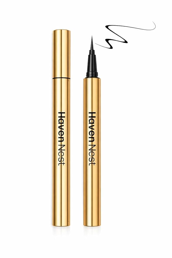 Vegan Waterproof Liquid Eyeliner Pen – Black, Smudge-Proof, Long-Lasting, Precise Tip, Easy Application, All-Day Wear