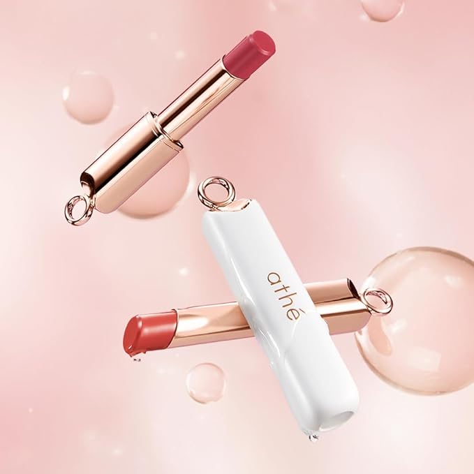 athé Authentic Lip Balm – Tinted, Moisturizing & Plumping, Long-Lasting Color, Non-Sticky, Vegan & Cruelty-Free