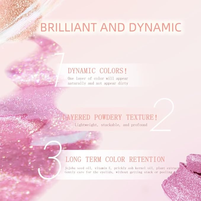 Ultra-Fine Pressed Pigment Single Eyeshadow – Lightweight, Highly Blendable Formula Frosted Silver Sparkle Eye Shadow, 12 Rich Matte/Shimmer Shades for Makeup, Vegan & Cruelty-Free (#12 Cold Brew)