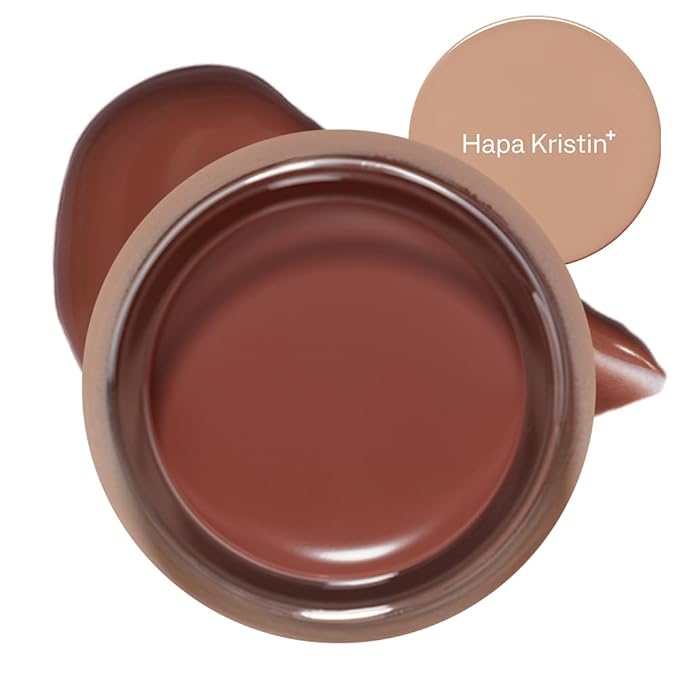 HAPA KRISTIN Gleam Glow Lip and Cheek Tint, Hydrating Korean Cream Blush with Long-Lasting Wear, Buildable with Radiant Finish, Warm Cinnamon 502, 0.15 oz