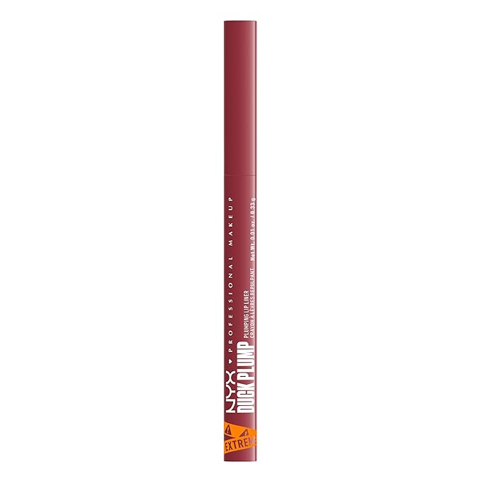 NYX PROFESSIONAL MAKEUP Duck Plump Plumping Lip Liner, Matte Pencil With Up To 10HR Wear, Flirty Flip (Pink Lip Liner)