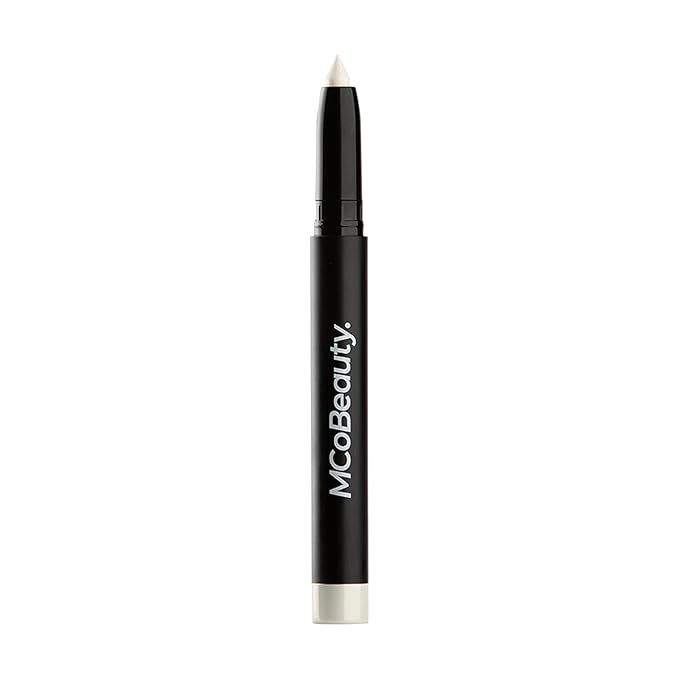 MCoBeauty Eyeshadow Stick - Pearl - Creamy Shimmer Eye Crayon with Built-In Sharpener - Multi-Use Cream Eye Shadow Stick & Eyeliner, Highly Pigmented Blendable Vegan Eye Makeup