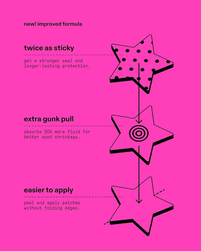 Starface Hydro-Star Pimple Patches + Big Yellow Compact, Clinically Proven Spot Shrinking in 6 Hours, Absorb Fluid and Reduce Redness, Hydrocolloid, Vegan and Cruelty-Free Skincare (32 Count)