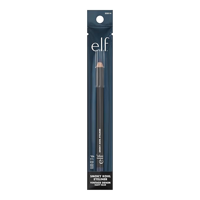 e.l.f. Smoky Kohl Eyeliner, Eye Pencil For Creating Long-Lasting, Bold, High-Pigmented Makeup Looks, Vegan & Cruelty-Free, Vintage Denim