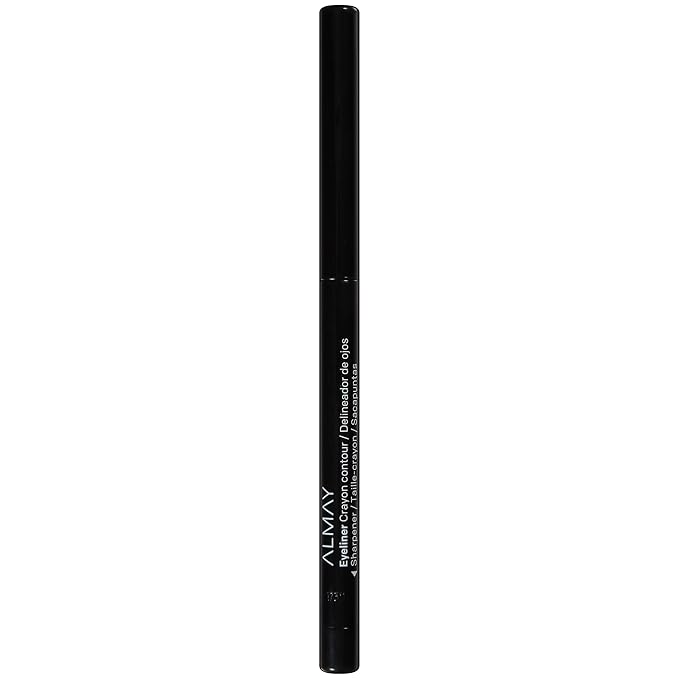 Almay All-Day Eyeliner Pencil, Hypoallergenic, Cruelty-Free, Oil-Free, Fragrance-Free, Ophthalmologist Tested, Long Wearing and Water Resistant (Packaging May Vary), 205 Black, 0.01 oz