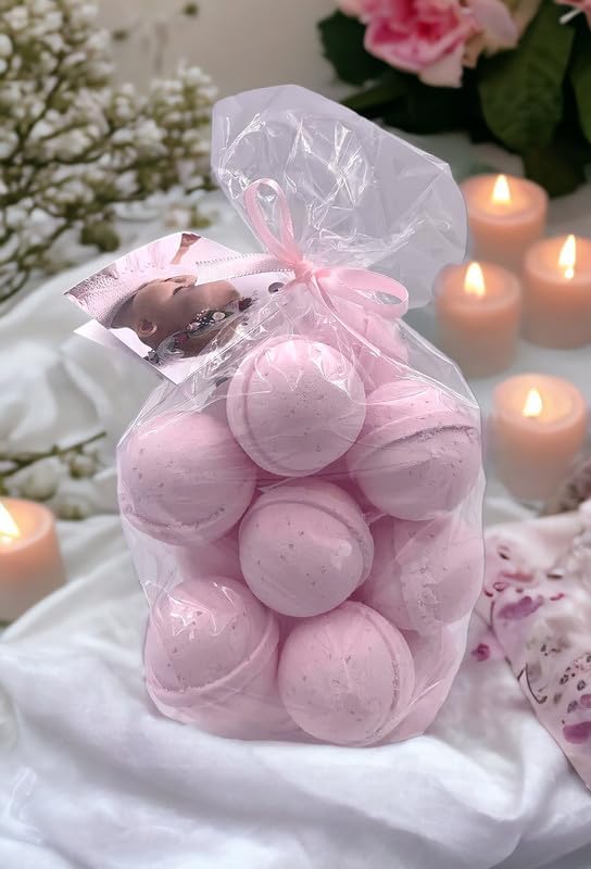 Bath Bombs 14 Set 1 oz/ea, USA Handmade, Quality Bath Fizzies | Essential Oils Aromatheraphy | Moisturizing Shea & Coco Butter | Natural and Organic, Vegan & Cruelty-Free - Cucumber Melon