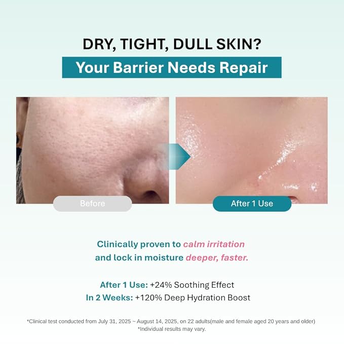 DEEPERCENT Bluewater Marine Barrier PDRN Serum – Dewy Skin Deep Hydration Long Lasting Moisture Hyaluronic Acid Niacinamide Fast Absorbing Healthy Barrier Fragrance Free Korean Skincare (1.52 fl oz)