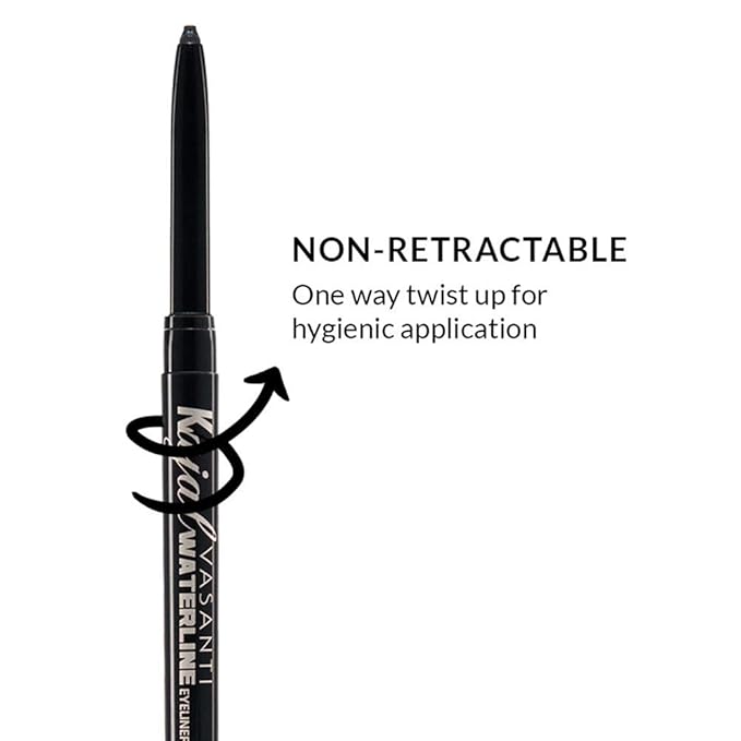 VASANTI Kajal Waterline Eyeliner Pencil (Ice Blue) - Long lasting, Blendable, Safe for Sensitive Eyes, Waterline Eye Liner - Water resisitant & Smudge proof - Opthalmologist Approved and Tested