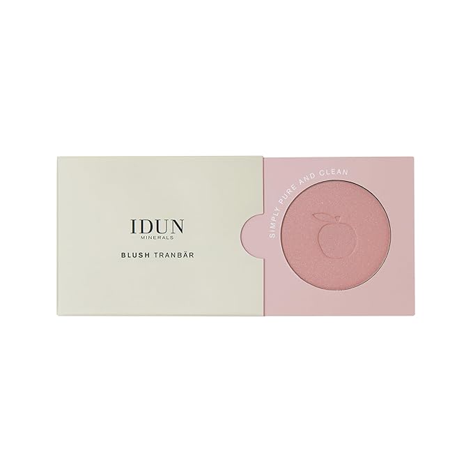IDUN Minerals Mineral Blush - Pressed Powder - Glides On Smoothly - Offering Intense Color Payoff And Naturally Healthy Skin - Tranbar - 0.18 Oz, Light Pink, (I0100277)